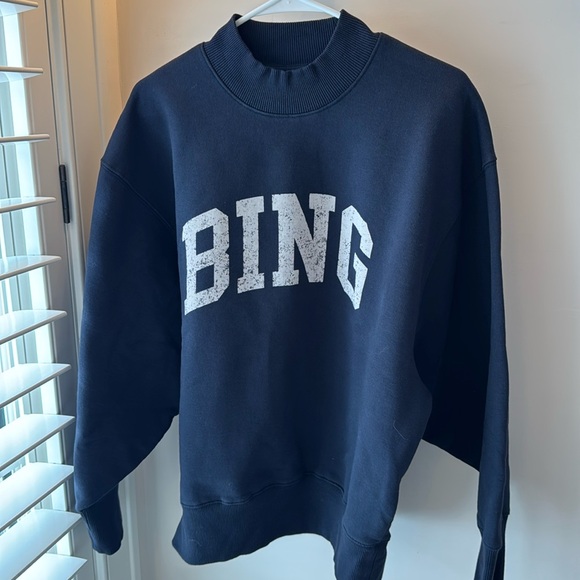 Anine Bing sweatshirt! Navy and super comfy! NWOT. - Picture 1 of 7
